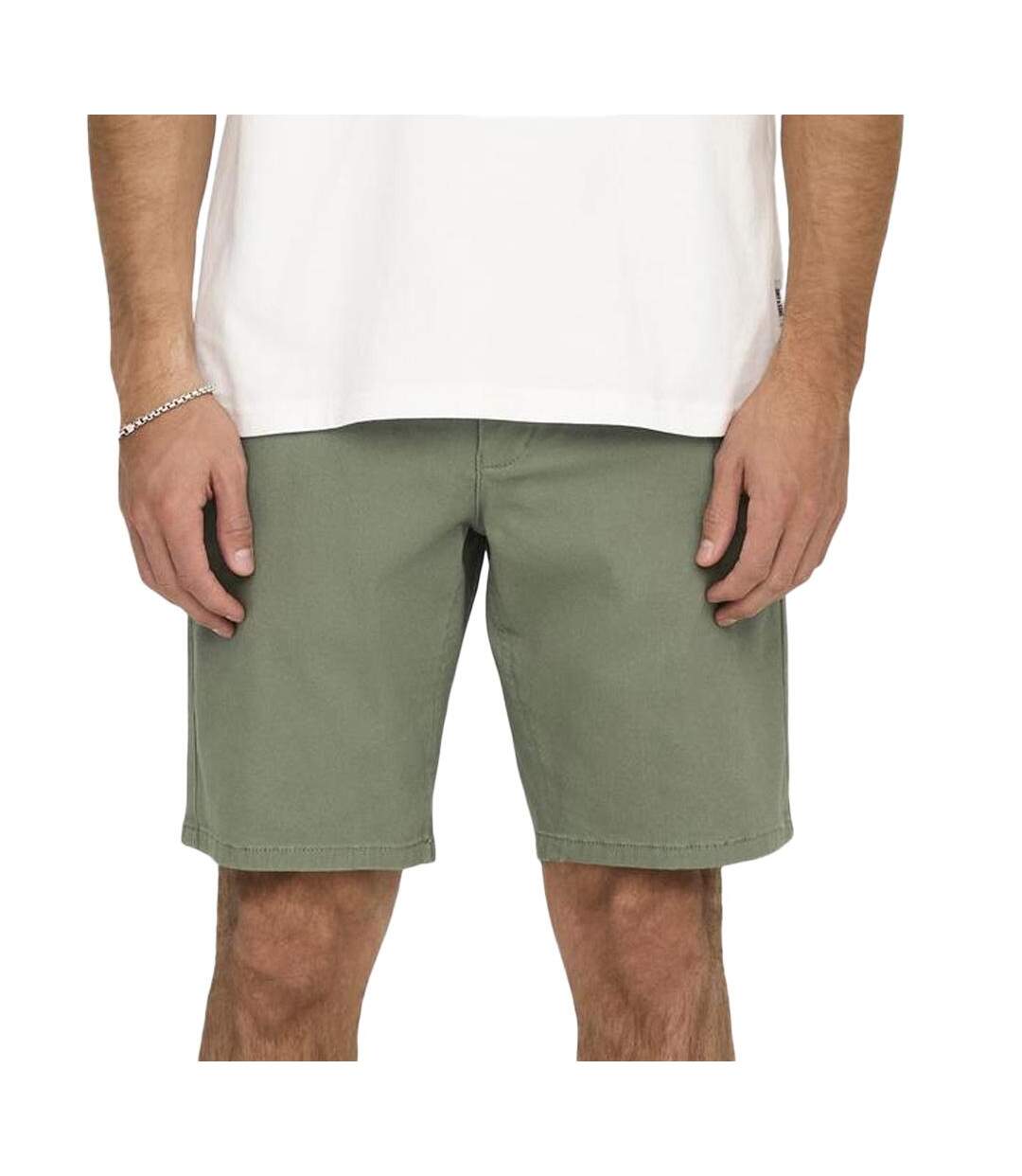 Short chino kaki homme only & sons 22018237 - l-1
