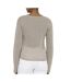 Pull taupe femme only spezia - l-2