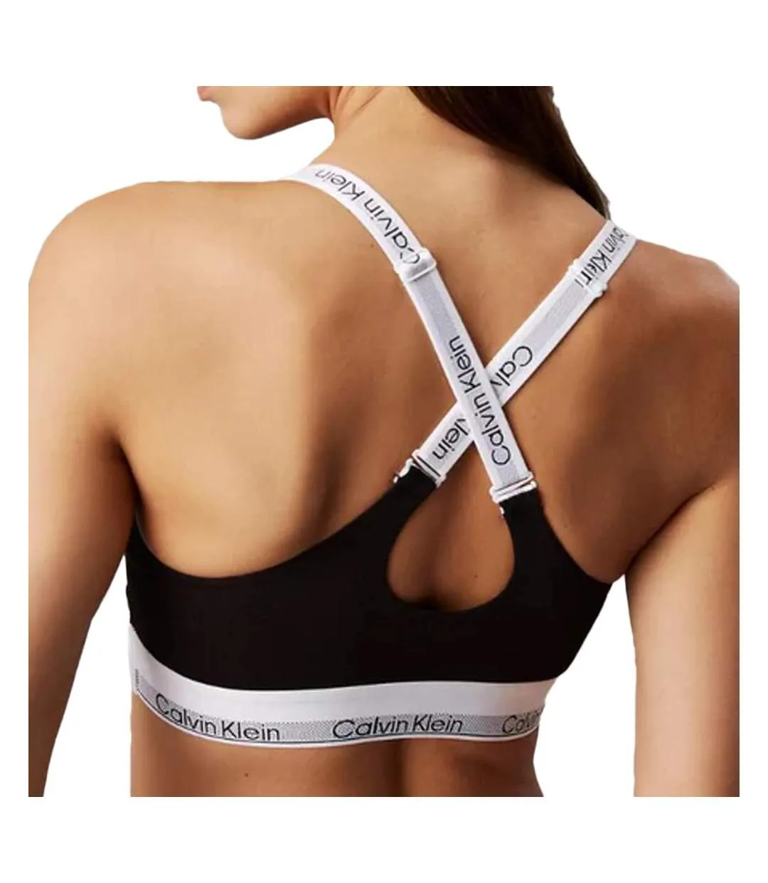 Brassière noir femme calvin klein jeans bralette-2