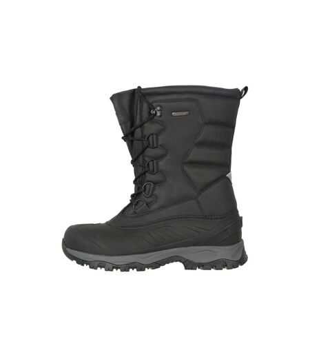 Mountain Warehouse Mens Nevis Extreme Suede Snow Boots (Jet Black) - UTMW2132