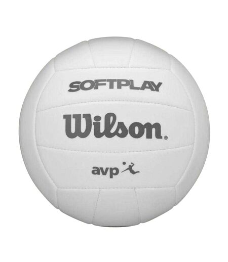 Ballon De Volley-ball Avp Soft Play Taille 5 Blanc Wilson