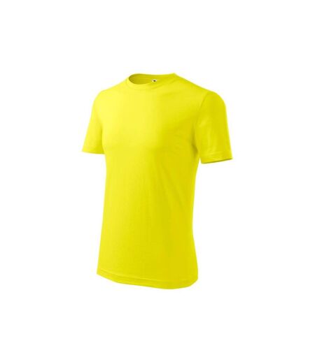 Mens Classic New T-shirt Yellow Adler