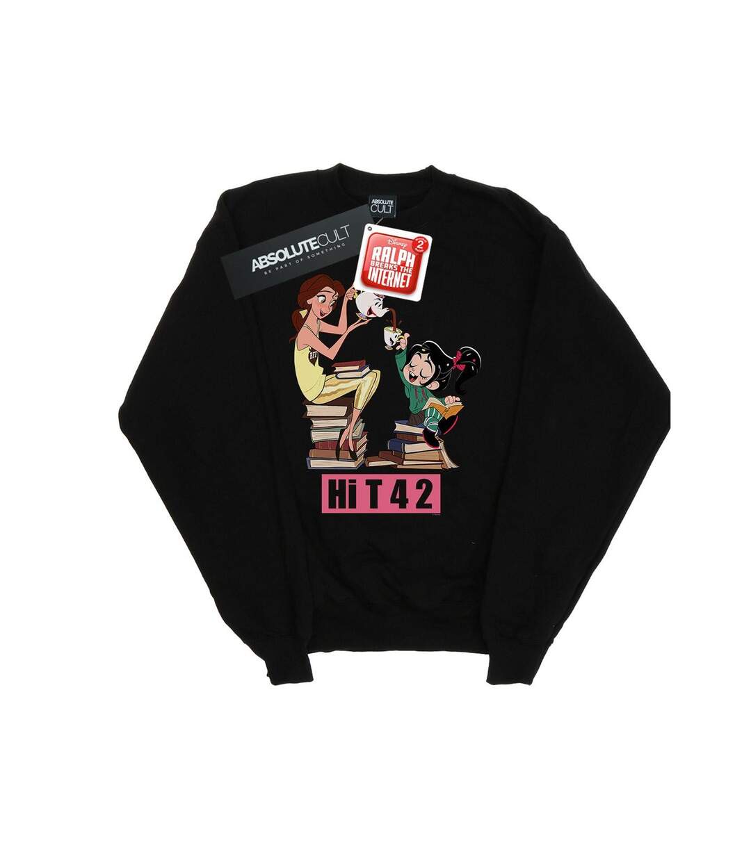 Disney Sweat Womens/Ladies Wreck It Ralph Belle And Vanellope Sweatshirt (Noir) - UTBI43181-1