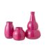 Vase Déco en Verre Cocoon 28cm Rose-2