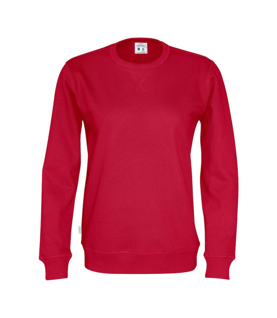 Unisex adult sweatshirt red Cottover-1