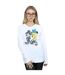 Disney Sweatshirt Pose Mickey et Minnie Mouse Femme/Ladies (Blanc) - UTBI28472-2