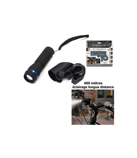 Éclairage Avant LED & Lampe Torche Sport 10cm Noir