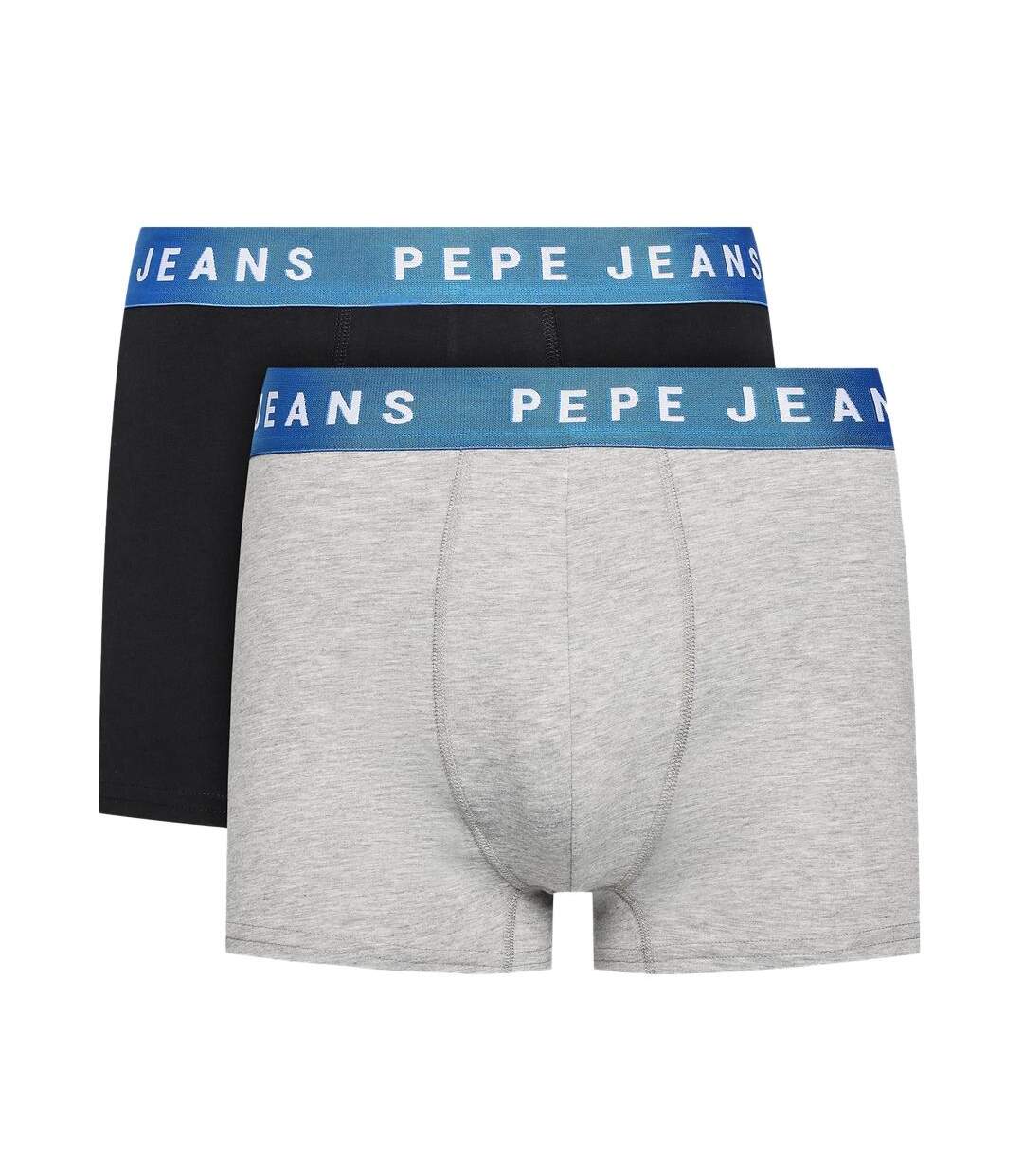 2x Boxers Noir/Gris Homme Pepe Jeans PMU - M-1