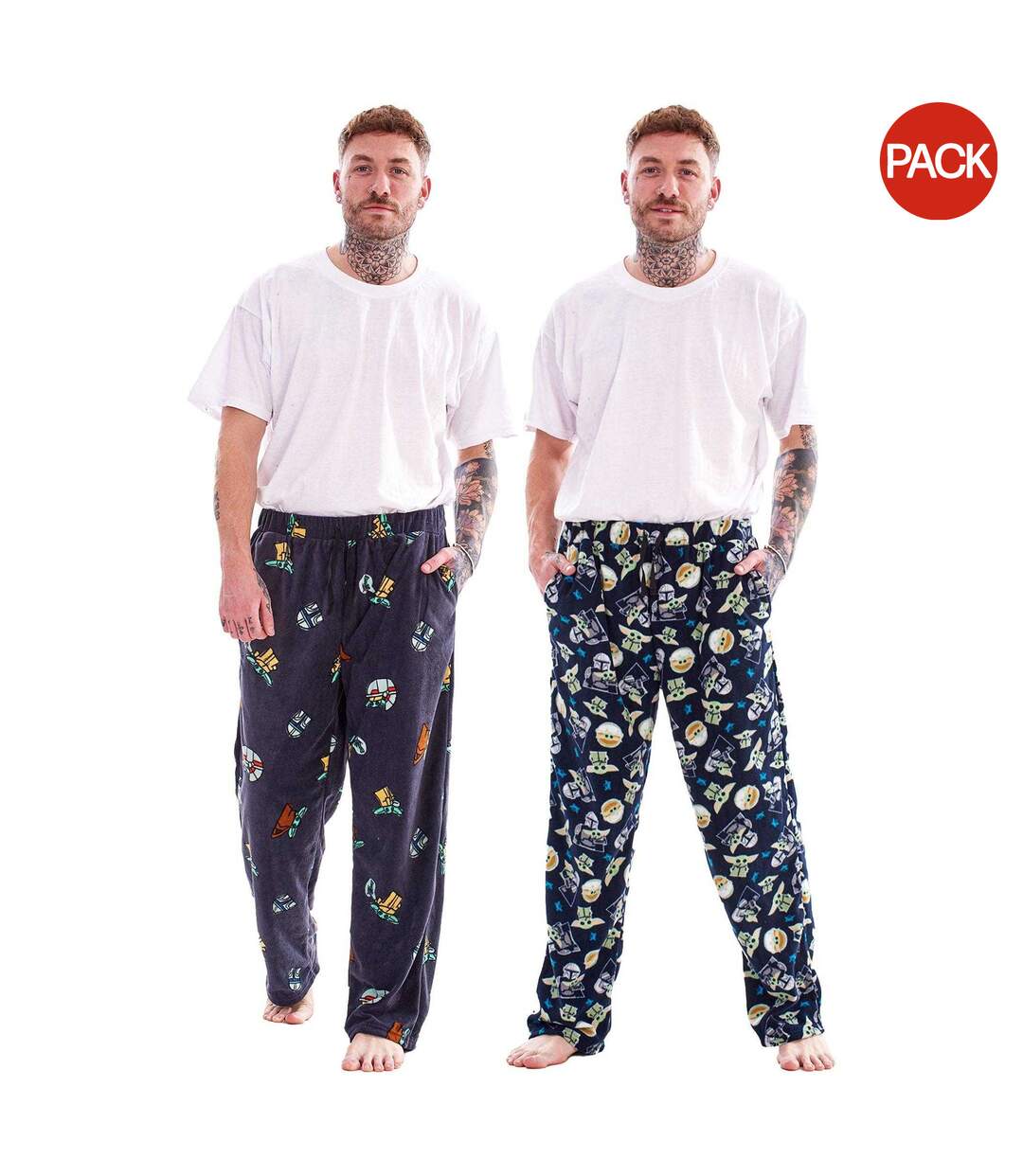 Pack Of 2  Mens Lounge Pants  Multicoloured Star Wars Mandalorian-2
