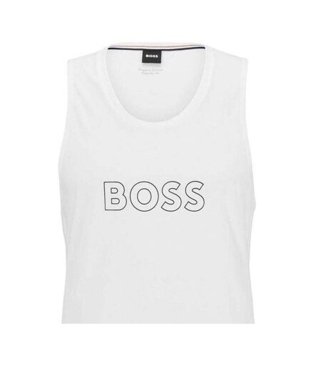 Mens Organic Cotton Tank Top White Boss