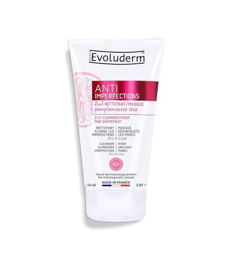 Nettoyant Masque 2 En 1 Evoluderm 150ml - 150ml