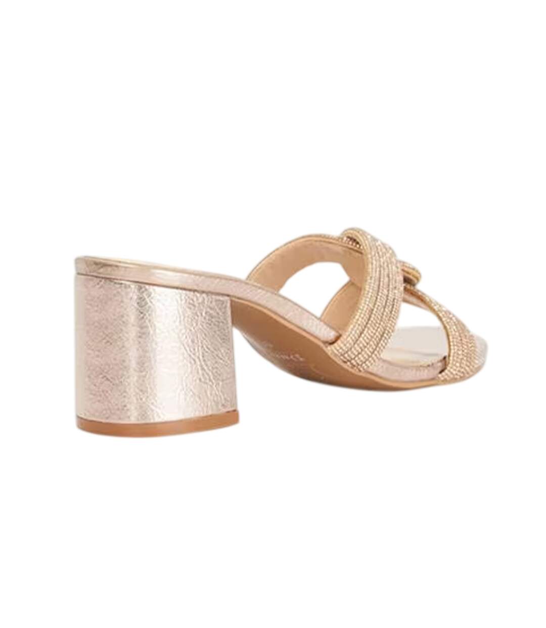 Mules Femme Rose Doré Dune London-2