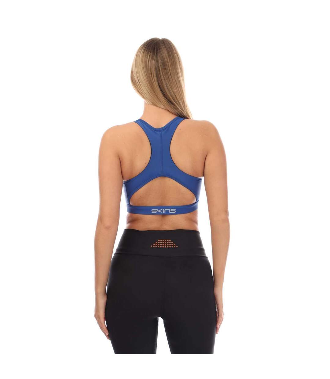 Womens/ladies Series-3 Active Sports Bra Blue Skins-2