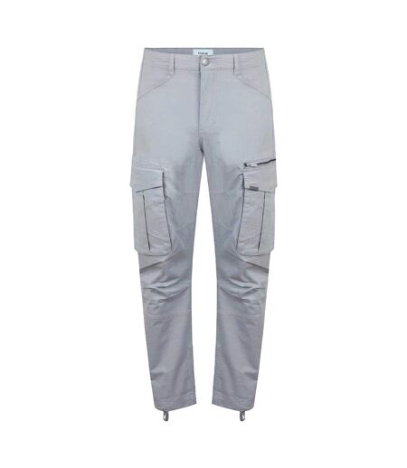 Pantalon À Poches Homme Gris Chiné Firetrap