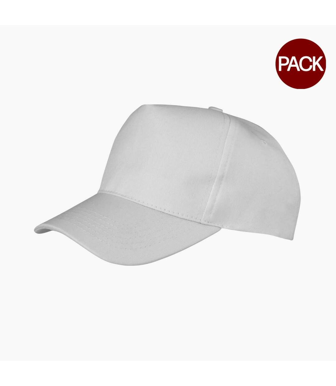 Lot de 2  casquettes boston adulte blanc Result-1