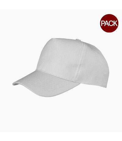 Lot de 2  casquettes boston adulte blanc Result