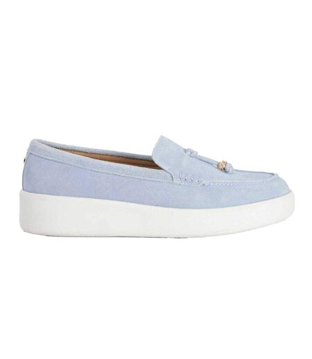 Womens/ladies Gasket Tassel Loafers Blue Dune London