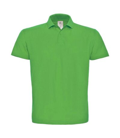 Mens id.001 cotton polo shirt real green B&C