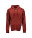 Veste À Capuche Motif/style Uni Adulte Rouge Automne Mascot-1