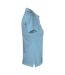 Womens/ladies Sunset Polo Shirt Light Turquoise James Harvest-4