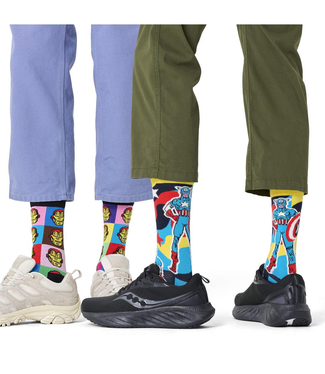 6 Pack Avengers Socks Bundle Novelty Socks | Gift Idea-3