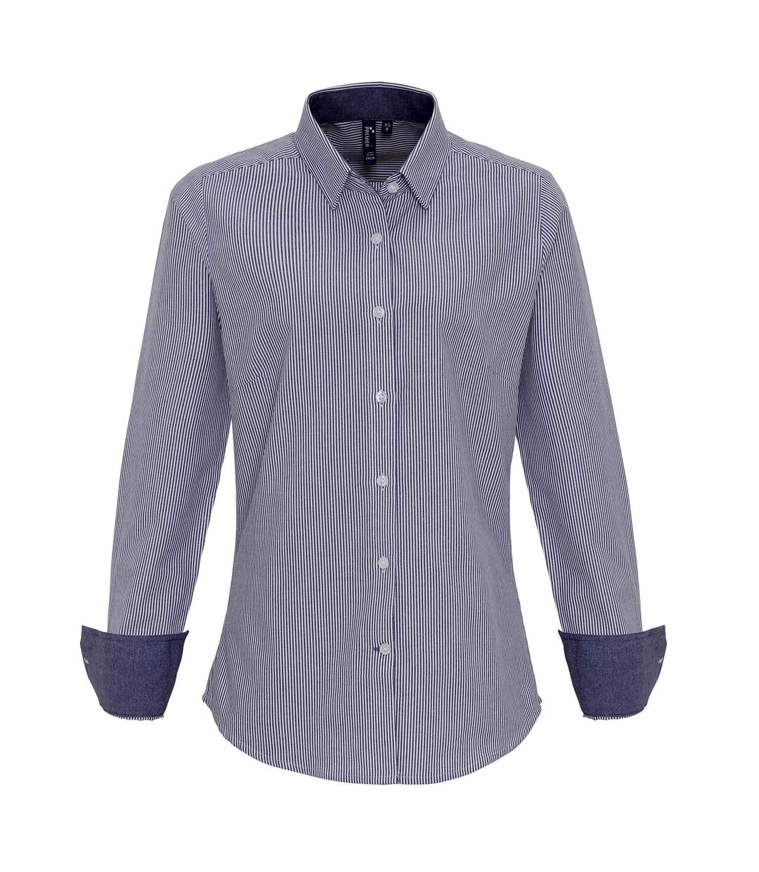 Blouse femme blanc / bleu marine Premier