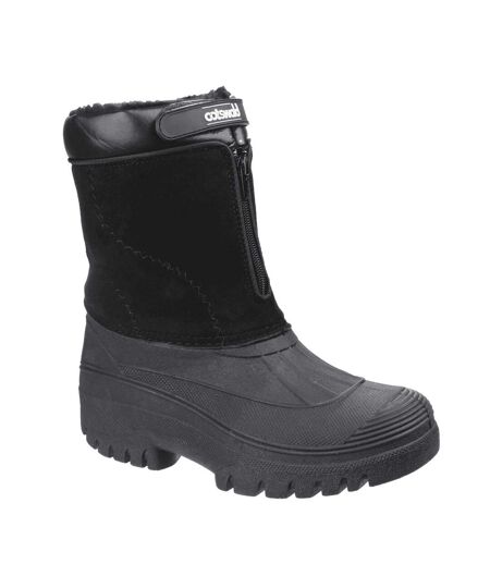 Mens venture waterproof winter boots black Cotswold