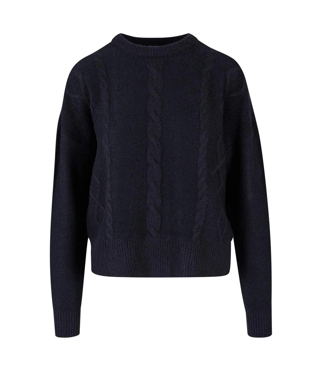 Pull Motif/style Maille Torsadée Femme Noir Urban Classics-1