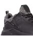 Mens Cole Leather Trainers Black DLX-4