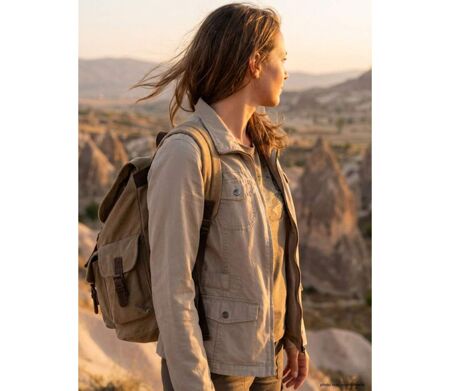 Veste Saharienne Femme Mayflower Manga2 Beige