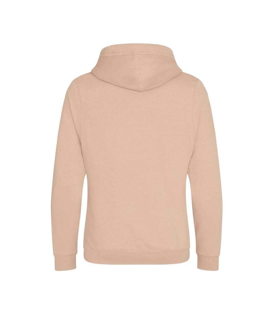 Hoods Mens Cross Neck Hoodie Nude AWDis-2
