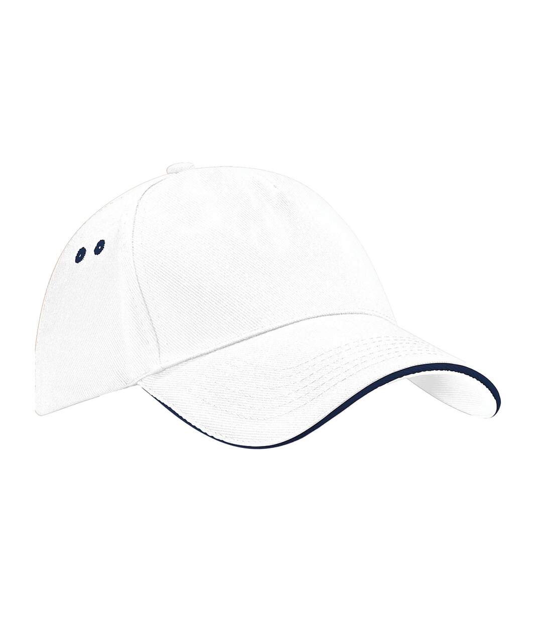 Casquette Ultimate Adulte Blanc Bleu Marine Beechfield-1