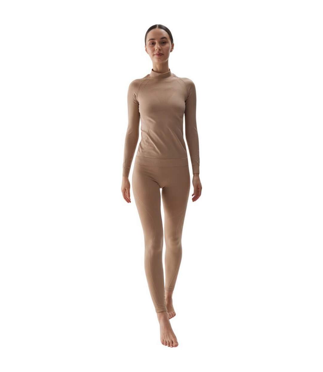 Legging F157 Femme Marron 4F-1