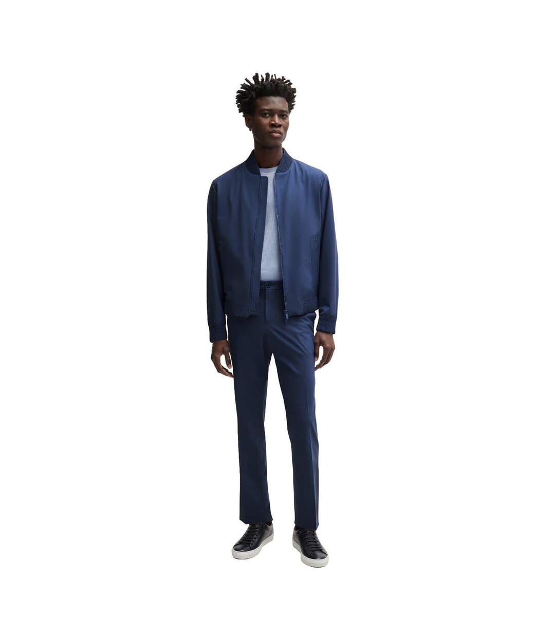 Blouson Aviateur Homme Bleu Marine Boss-1