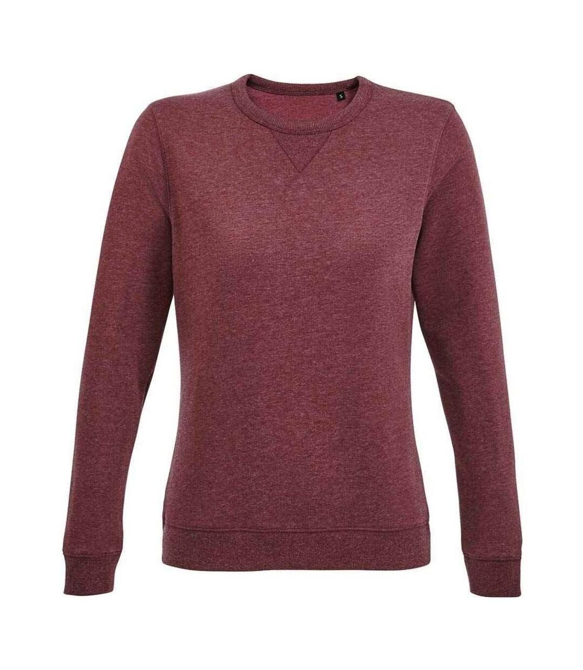 SOLS Womens/Ladies Sully Heathered Sweatshirt (Ox Blood)