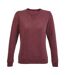 SOLS Womens/Ladies Sully Heathered Sweatshirt (Ox Blood) - UTPC4835