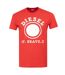T-shirt Motif/style Universitaire Adulte Rouge Diesel-1