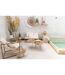 Sac de Plage Feuille 56cm Naturel & Blanc-4