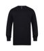 Henbury Mens Cotton Acrylic Crew Neck Sweatshirt (Navy) - UTPC5863