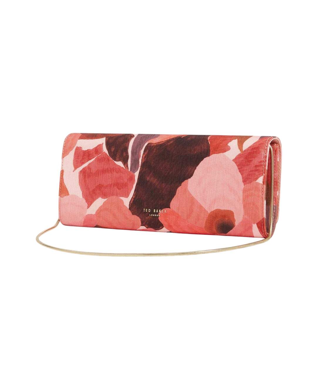 Floral Formal Clutch Bag 10cm X 27cm X 3.5cm Dark Orange Ted Baker-2