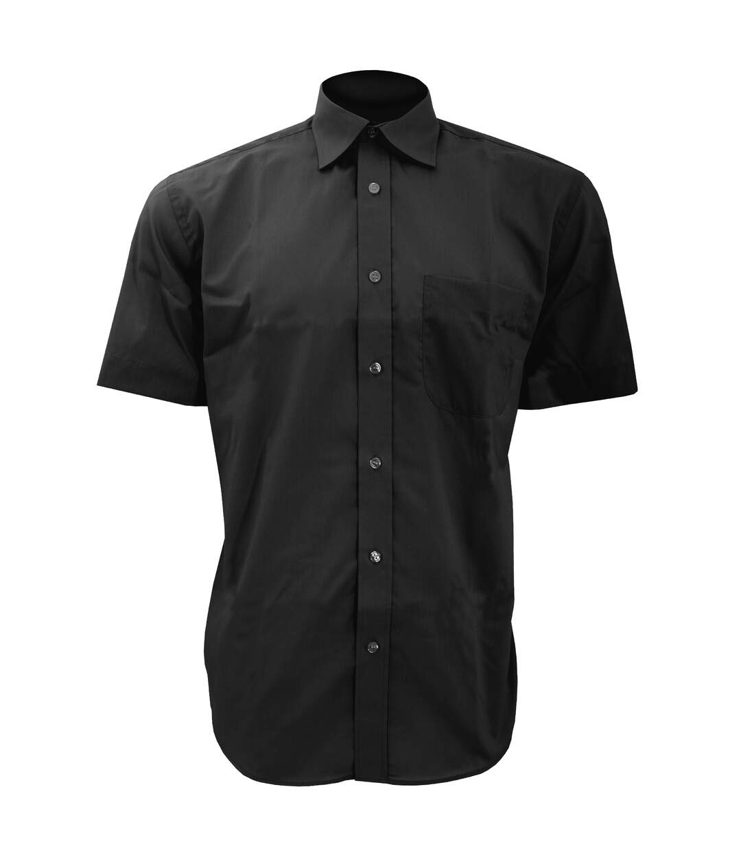 Chemise à manches courtes homme noir Kustom Kit