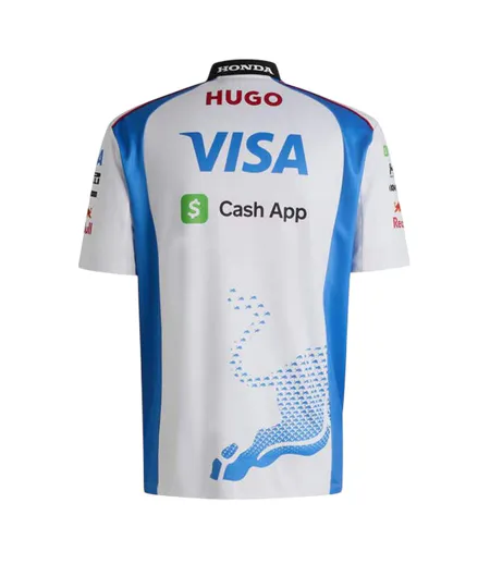 Mens Vcarb Red Bull Polyester Polo Shirt White Hugo