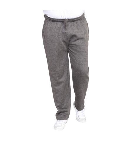 Duke Mens Kingsize Albert Open Hem Jogging Bottoms (Grey) - UTDC134