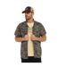 Chemise homme manches courtes en popeline patch et print dos Derek Vondutch-1