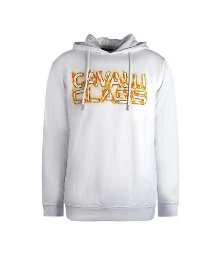 Sweat À Capuche Motif/style Logo En Feu Homme Blanc Cavalli Class