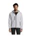 SOLS Mens Replay Hooded Soft Shell Jacket (Breathable, Windproof And Water Resistant) (White)