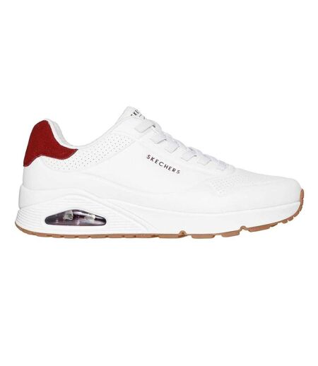 Mens Harry Kane Collab Low Cut Trainers White Burgundy Skechers
