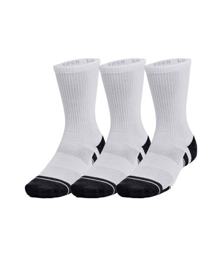 Under Armour Unisex Adult Performance Tech Crew Socks (Pack of 3) (White) - UTRW9522