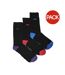 Chaussettes d555 pheonix homme bleu/rouge/violet Duke-1