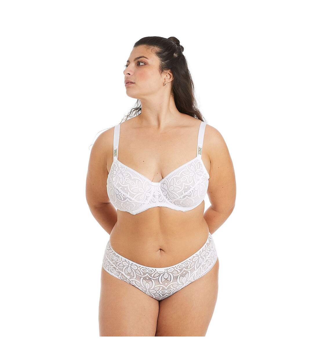 Soutien-gorge à armatures grand maintien blanc Roulotte-3